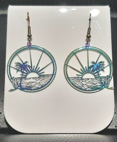 NEW TITANIUM RAINBOW HOOK EARRINGS - 26 DIFFERENT STYLES AVAILABLE - Picture 45 of 48