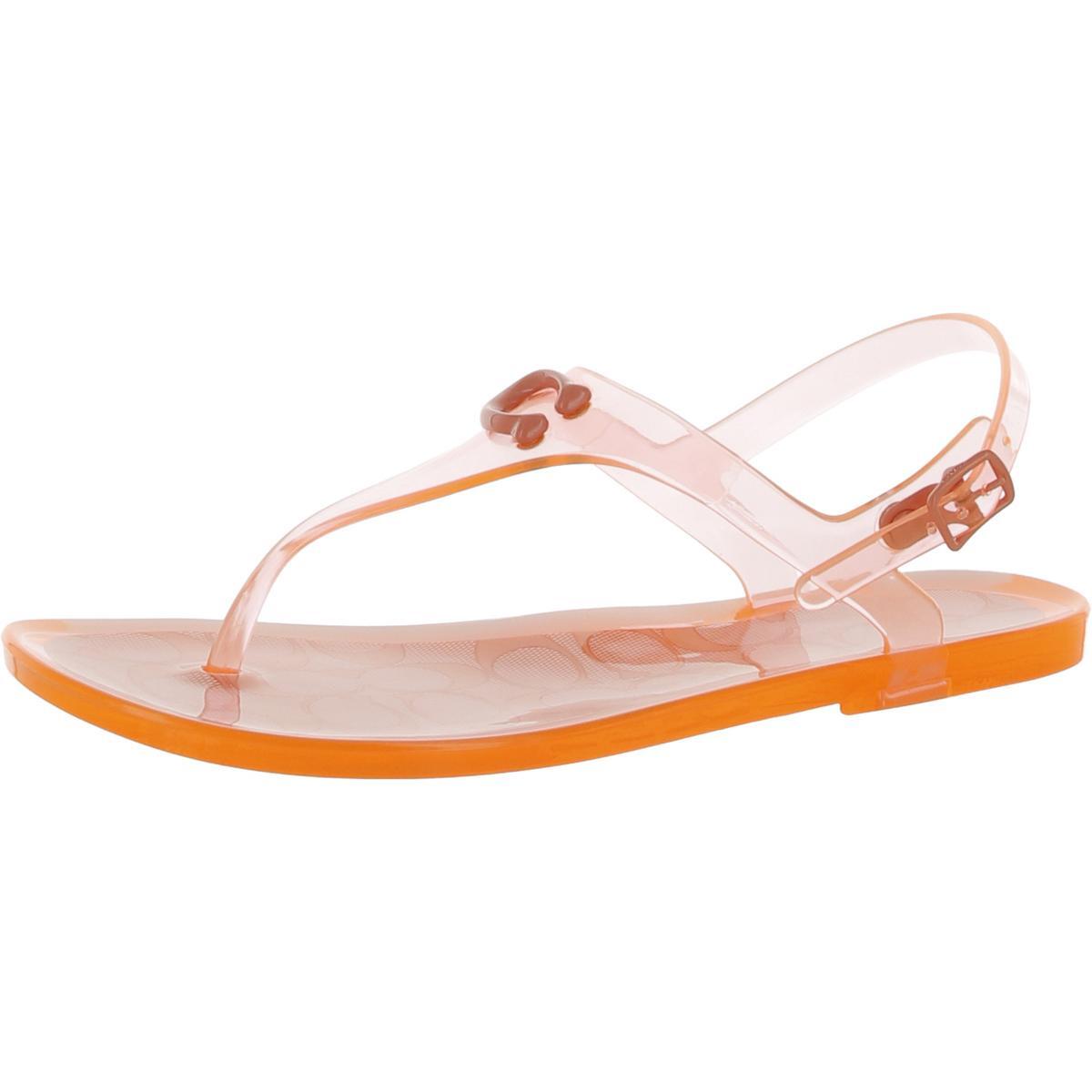 Женские босоножки на ремешках-стрингах с логотипом Natalee Jelly Coach Womens BHFO 3321