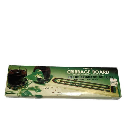 Vintage DELUXE CRIBBAGE BOARD With Pegs And Instructions - Picture 5 of 5