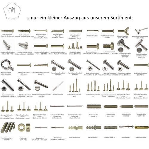 Sechskantschrauben inkl. Flanschmuttern & große Unterlegscheiben - Edelstahl A2 - Picture 8 of 9