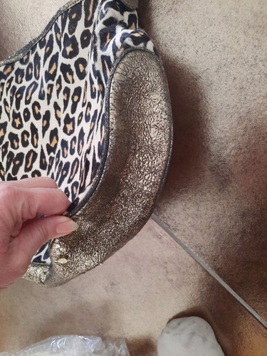 BIBA Rare Animal  Pony Hair & Metallic HONOR Leather Hobo Bag❤❤❤❤ RRP £329 - Afbeelding 16 van 19