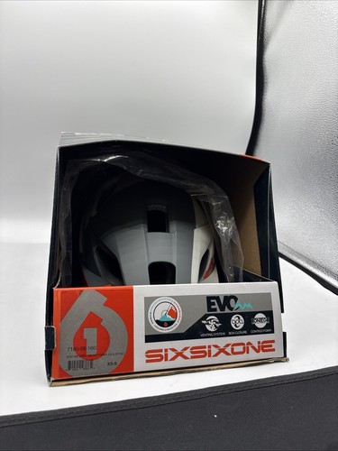 Evo AM Tres Helmet - Gray/Orange XS-S -OPEN BOX - Picture 1 of 7