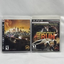 2 Game Lot Need For Speed Undercover + The Run NFS CIB PS3 PlayStation 3 Tested