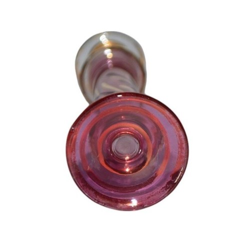 Botella de Perfume Vintage Vidrio Púrpura y Dorado Rosa Egipcia Estilo Genio - Imagen 8 de 9