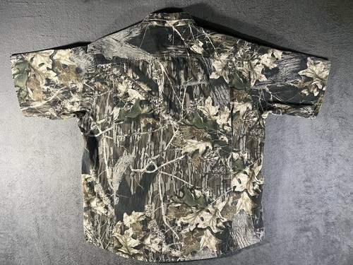 Browning Men’s Camouflage Collared Button Down Short Sleeve Shirt Size XL - Picture 9 of 9