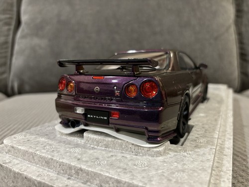 1/18 MotorHelix Nissan Skyline R34 GT-R Nismo Midnight Purple Diecast Limited - Picture 21 of 24