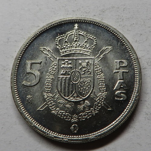 Spain 5 Pesetas 1982 Copper-Nickel KM#823 UNC