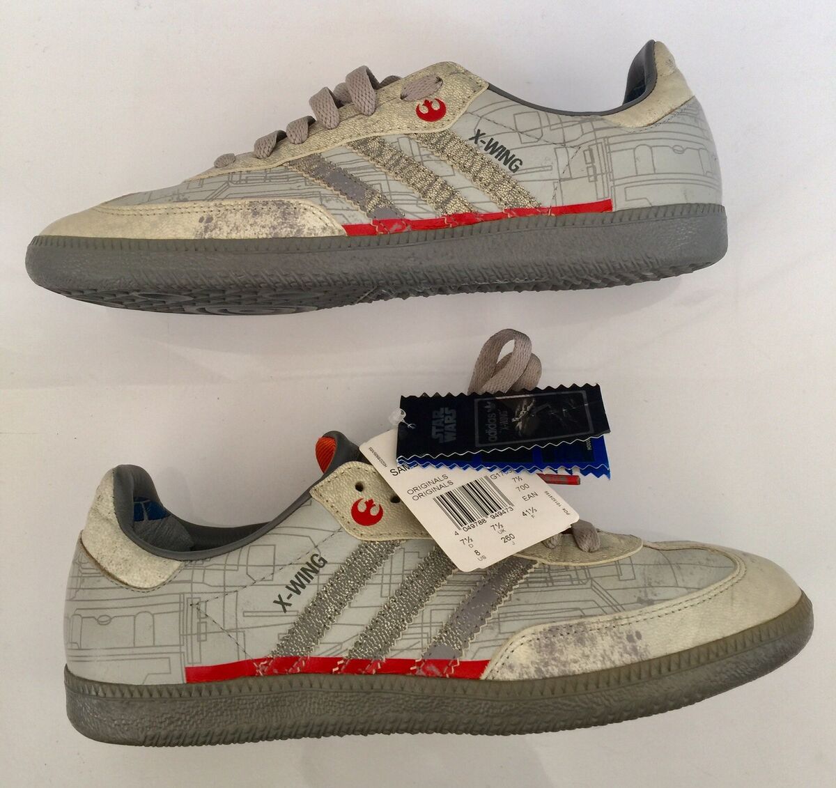 Adidas Samba Wing fighter Star wars UK7.5 US8 extremely Rare Adidas Samba Wing fighter Star wars UK7.5 US8 extremely Rare