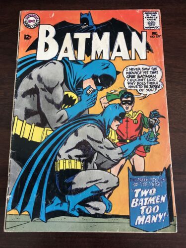DC Comics Batman Issue #177 Comic Book Two Batmen Too Many w/ Robin 1.0 FR 1965