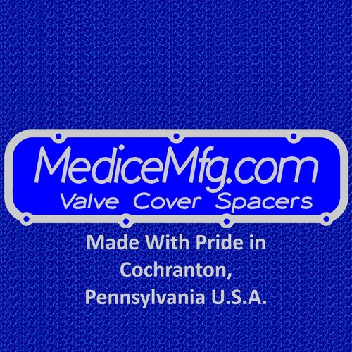 VALVE COVER SPACERS 1/2" Inch Chrysler 426 Hemi (1966-1971 Street Hemi) - Picture 3 of 5