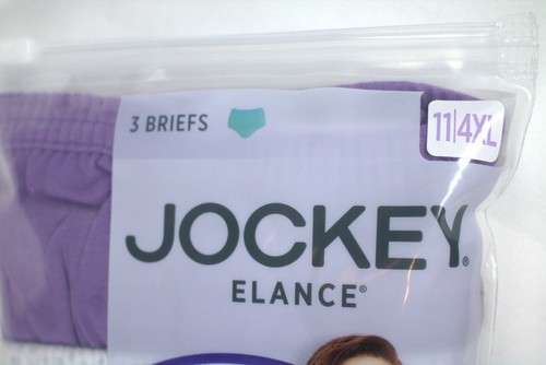 Jockey Elance Briefs Multi Color Cotton 3 Pk Underwear Womens Size 11 4XL - Picture 2 of 6
