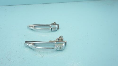 72--85 MERCEDES--BENZ 450SL 380SL R107, EXTERIOR CHROME DOOR HANDLE PAIR no key - Picture 4 of 24