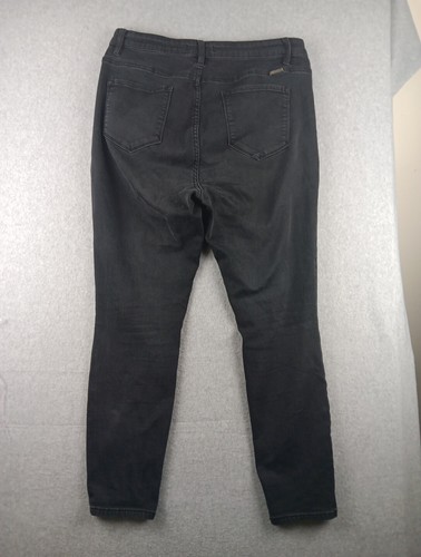 Pantalones de mezclilla ajustados KanCan Plus negros cintura alta talla XL KO500BK-B EXCELENTES - Imagen 7 de 9