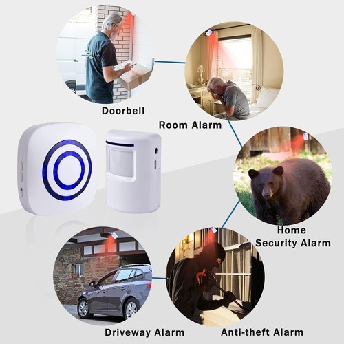Motion Sensor Alarm - Wireless Driveway Alarm 100m Long Distance Signal Trans... - Picture 5 of 8
