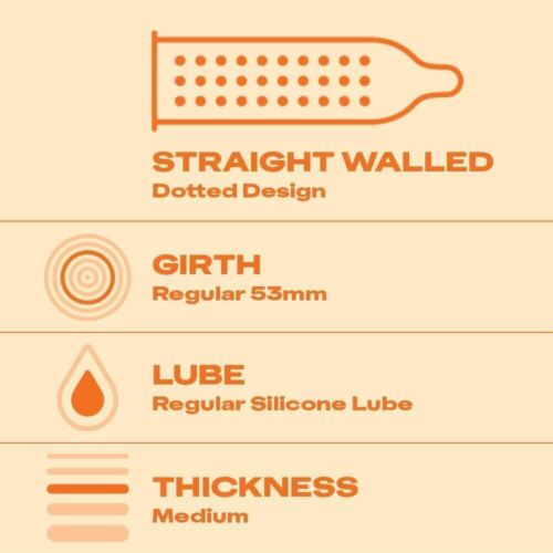 Durex Extra Dotted Condoms for Men | Ribbed and Dotted for Extra Stimulation - Picture 3 of 5