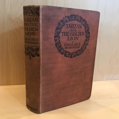 Edgar Rice Burroughs TARZAN AND THE GOLDEN LION hb 1924 First UK edition Methuen