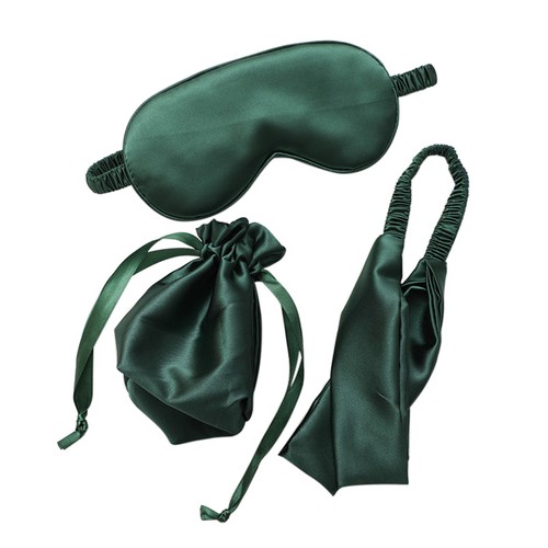 Silk Satin Sleep Mask with Elastic Headband Adjustable Skin Friendly Relax w Bag - Picture 35 of 42