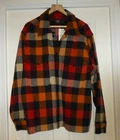 BNWT RRL WINTER SPORT CHECKED WOOL FLANNEL OVERSHIRT , XL , RELAXED  FIT