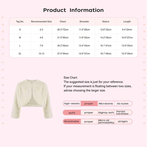 Girls Shrug Daily Sweater Holiday Jacket Travel Overcoat Festival Outerwear - Picture 38 of 53