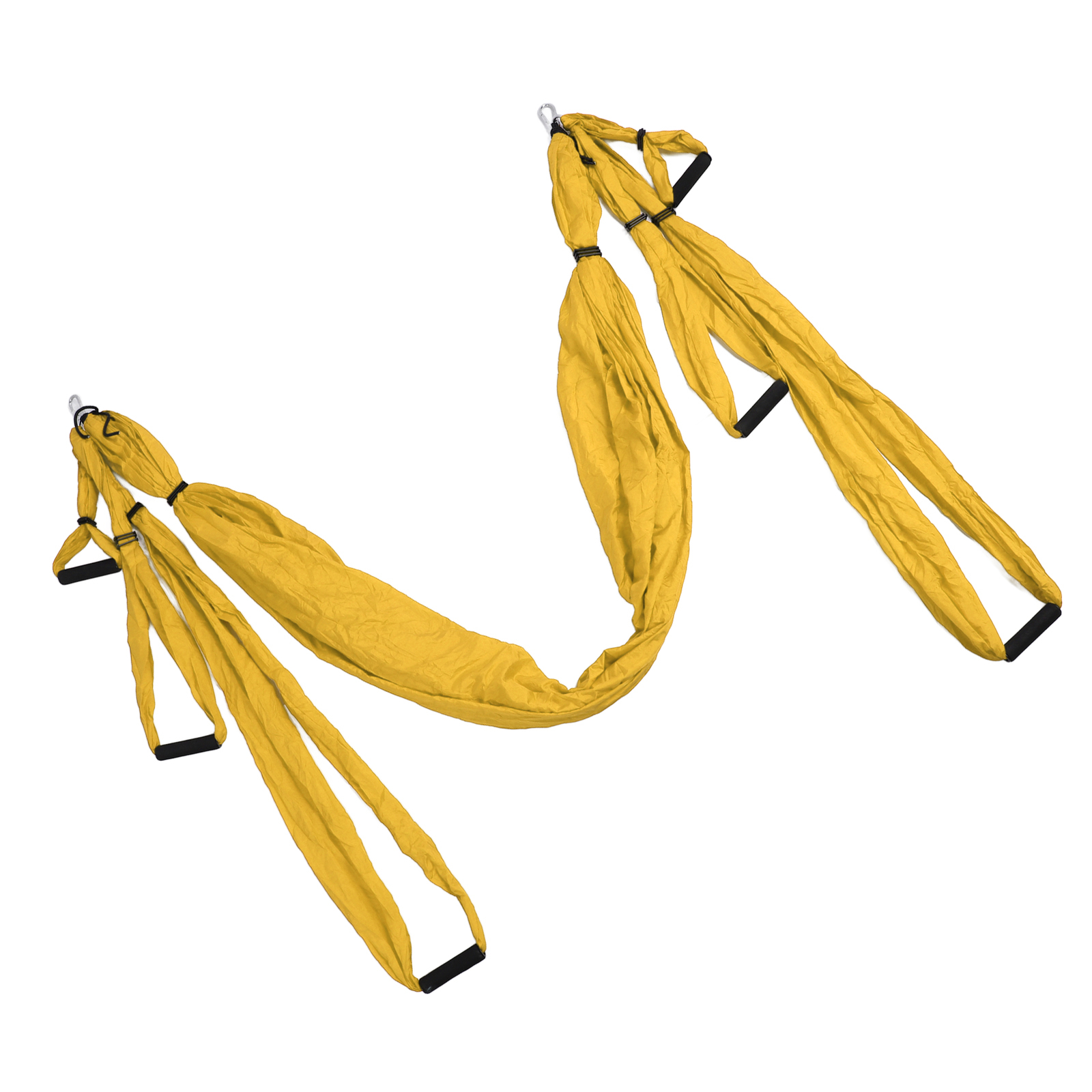 Yellow Aerial Yoga Swing Set Polyester Cotton Yoga Hammock New - Picture 7 of 12