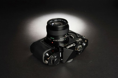 Real Leather Half Camera Case Bag Cover for Canon F-1 and New F-1 Film Camera - Picture 15 of 65