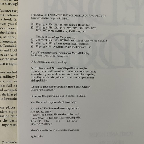 THE NEW ILLUSTRATED ENCYCLOPEDIA OF KNOWLEDGE Revised Edition 1986 Hardcover DJ - Picture 10 of 12