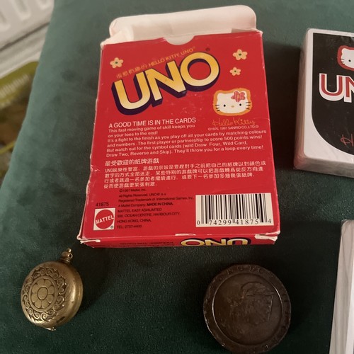 Vintage MATTEL BRAND HELLO KITTY UNO PLAYING CARDS-1976-1997 Sanrio Co UNUSED - Picture 6 of 9