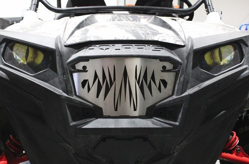 Custom Stainless Steel Grille for Polaris RZR 800 + RZR 900 LIZARD TEETH Grill - Picture 1 of 8