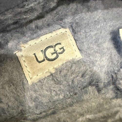 UGG TAZZ PLATFORM SLIPPER WOMENS US 11 / EU 42 ~ DESERT BLUE SUEDE / WOOL - Picture 8 of 11