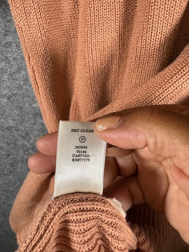 Ann Taylor Vestito Donna Grande Marrone Girocollo Maglia Maglione Carriera Ufficio Affari - Foto 4 di 8