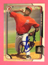 2015 Bowman 1st card, Angels - VICTOR ALCANTARA - autographed