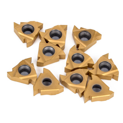 10pcs AG60 16 ER Carbide Threading Insert for External Turning Tool Holder GT