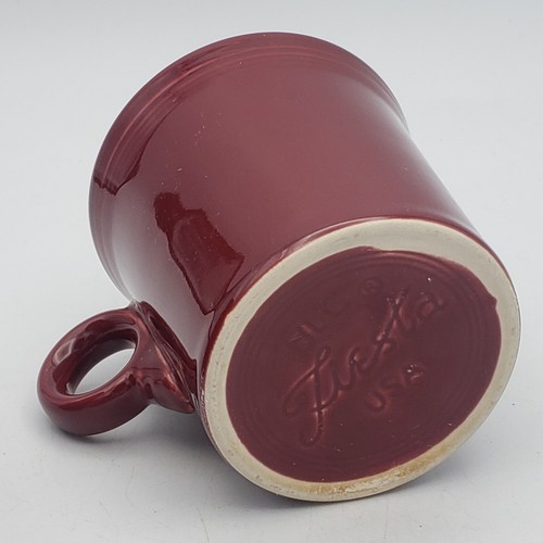 Fiesta Ware Kaffeebecher Tasse O Ring Henkel weinrot weinrot weinrot burgund - Bild 4 von 10