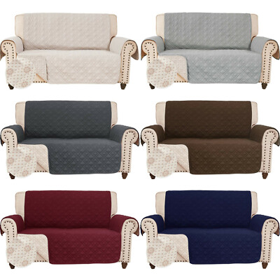 Anti Slip Loveseat Covers For Leather Sofa Couch Slipcover Furniture Protector Anti Slip Loveseat Covers For Leather, Leather Sofa And Loveseat Covers