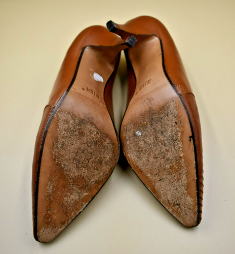 Allure Cognac Lizard 8.5M Heels - Picture 7 of 8