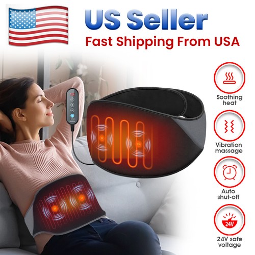 Snailax Electric Heating Pad with 6 Heating Level, Back Support Waist Vibration - Picture 2 of 9