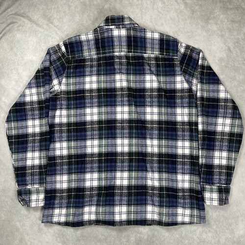 Camisa abotonada de franela a cuadros multicolor The Vermont Flannel Company para hombre talla L - Imagen 2 de 13