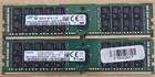 Lot Of 2 Samsung 32GB 2Rx4 PC4-2400T M393A4K40BB1-CRC0Q Server Ram Memory