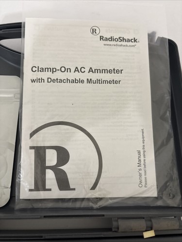 RadioShack Clamp On AC Amperometro 22-602 con Multimetro Staccabile con Custodia Rigida - Foto 5 di 7