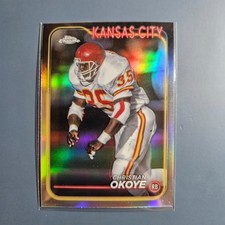 2024 Topps Chrome Refractor #96 Christian Okoye Kansas City Chiefs