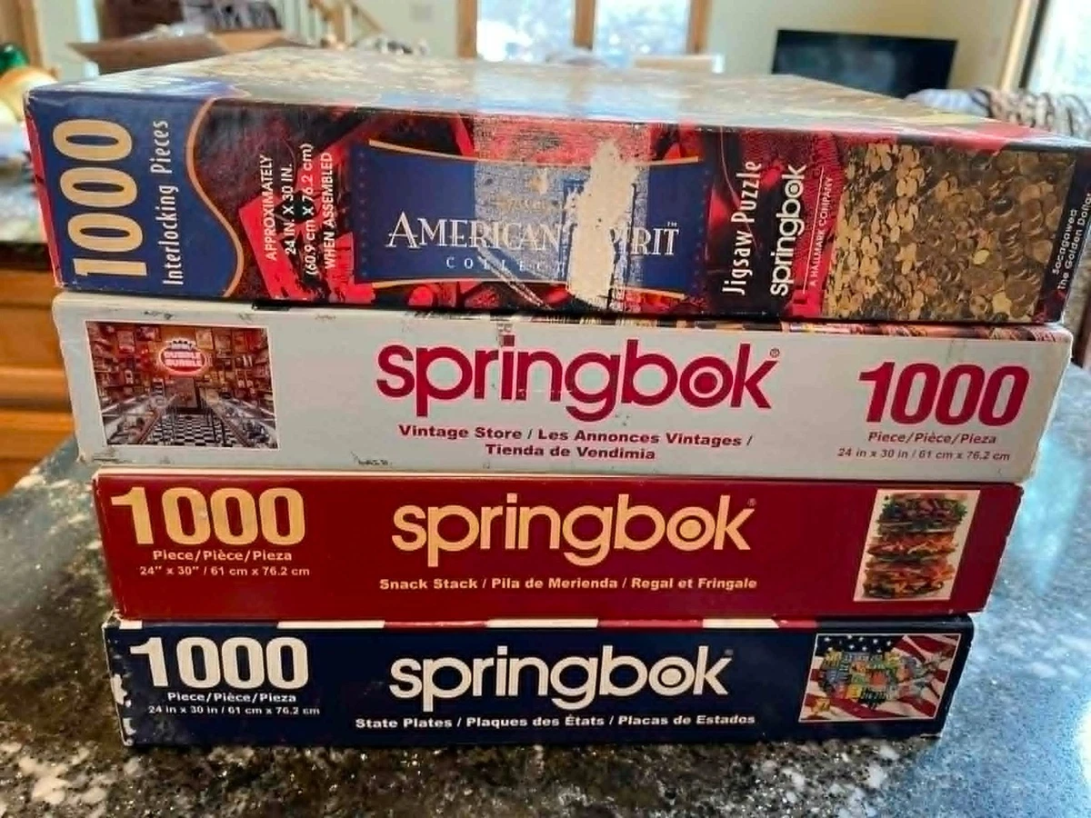 VINTAGE 1972 COMPLETE SPRINGBOK PUZZLE TIME PIECES