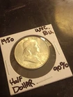 Choice Unc 1950-P Franklin Half Dollar Gem BU From Original Roll