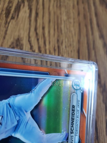 2024 Bowman Chrome #13 Davis Schneider Orange Refractor RC 13/25 CGC 9.5 Pop 1 - Picture 2 of 5