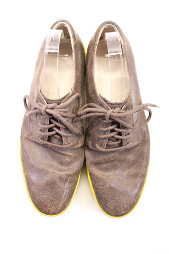 Cole Haan Mens Leather Low Top Lace Up Sneakers Brown Yellow Size 10 Medium - Picture 2 of 5