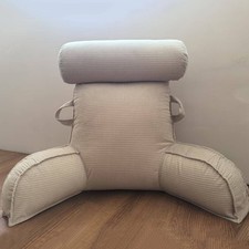 Reading Pillow with Arms Soft Backrest Support Pillow with Side Pocket