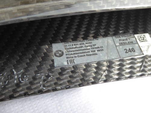 2024 BMW X6 G06 LCI M PERFORMANCE CARBON FRONT BUMPER LIP SPOILER 5111 5B314C6 - Picture 24 of 24