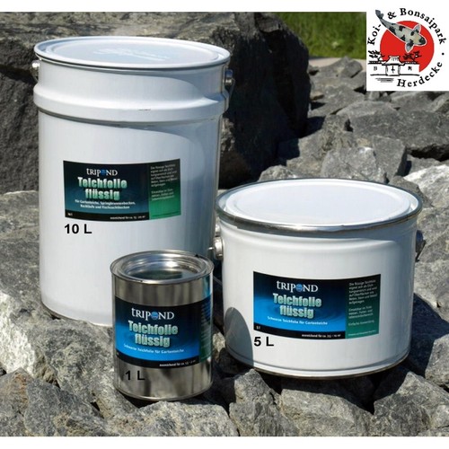 Tripond Teichfolie flüssig 10 L, schwarz ca. für 15 m² (11,50 EUR/l) - Bild 3 von 3