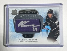 2021-22 UD The Cup - Alex Turcotte Scripted Swatches Rookie Auto Patch /35 Kings