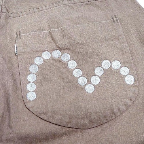 EVISU 2001 W38 White Dot Seagull Pattern Made in Japan Jeans limited From JAPAN◎ - Picture 10 of 19