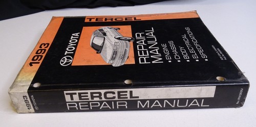 1993 Toyota Tercel Repair Manual OEM Factory Service Book Workshop FSM Shop - Picture 4 of 17